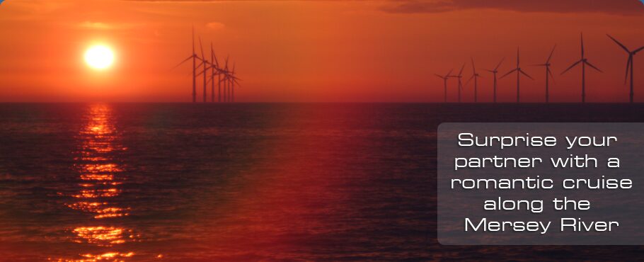 Sunset over Liverpool Bay – romantic cruises on the Mersey